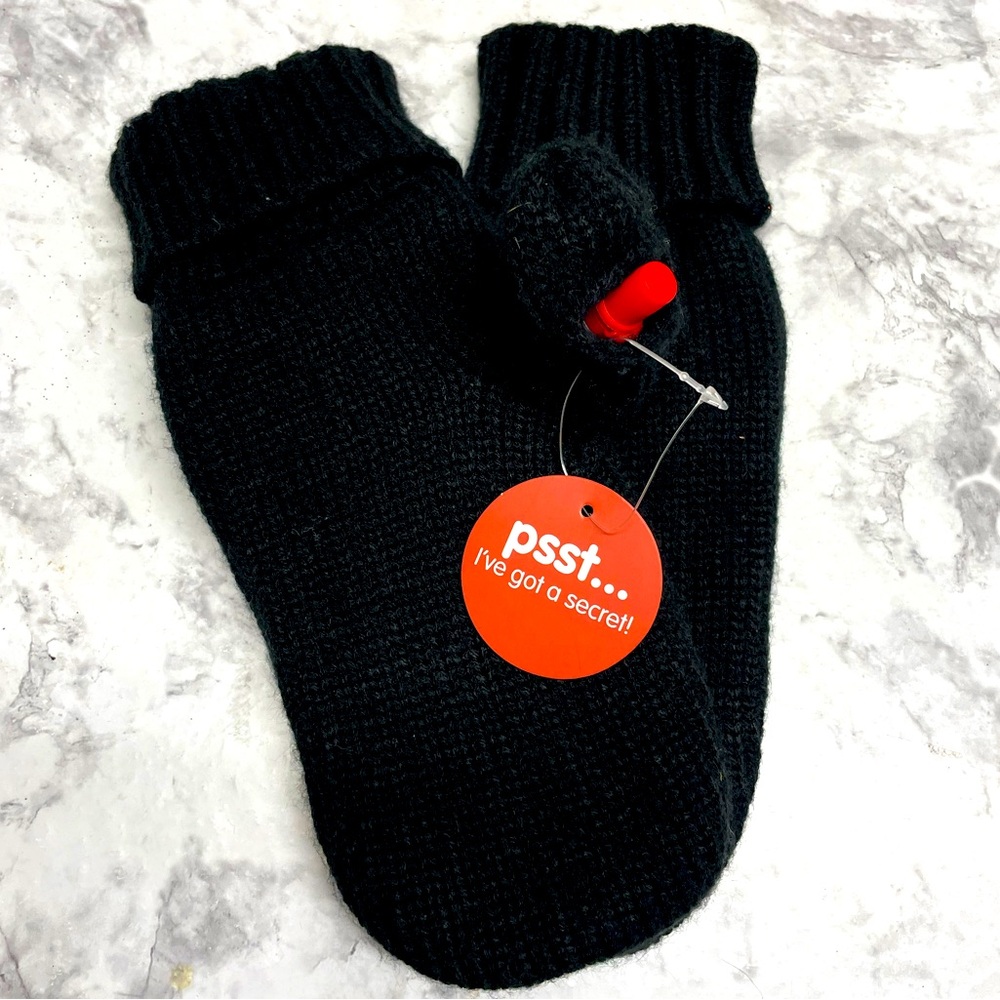 Mitten Flask mittens with hidden drink flask black NEW skiing snowboarding gear